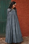 Chambray & Co._Grey Cotton Mul Round Tiered Maxi Dress _Online_at_Aza_Fashions