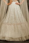 Buy_COUTURE BY NIHARIKA_White Organza, Taiwan Net Round Embroidered Lehenga Set _Online_at_Aza_Fashions