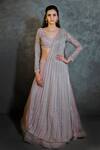 Buy COUTURE BY NIHARIKA Peach Organza Sweetheart Neck Bridal Lehenga Set at Aza Fashions Buy_COUTURE BY NIHARIKA_Peach Organza Sweetheart Neck Bridal Lehenga Set _at_Aza_Fashions