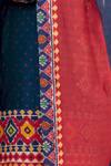 Shop_Meghna Panchmatia_Red Chanderi Silk Dupatta _Online_at_Aza_Fashions