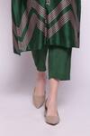 Shop_Shivani Bhargava_Green Silk Chanderi Embroidery Round Kurta And Pant Set_Online_at_Aza_Fashions