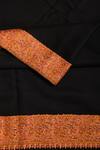 Shop_Dusala_Black Pashmina Embroidered Shawl_at_Aza_Fashions