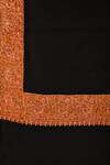 Dusala_Black Pashmina Embroidered Shawl_Online_at_Aza_Fashions