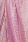 Pranay Baidya Purple Chanderi Striped Saree at Aza Fashions Pranay Baidya_Purple Chanderi Striped Saree _at_Aza_Fashions