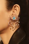 Buy_Esme by Aashna Dalmia_Gold Plated Stones Evil Eye Studded Earrings _Online_at_Aza_Fashions