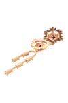 Buy_Esme By Aashna Dalmia_Gold Plated Stones Detachable Studded Danglers _Online_at_Aza_Fashions