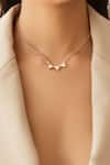 Esme by Aashna Dalmia_Gold Plated Crystals Swarovski Pendant Necklace _Online_at_Aza_Fashions