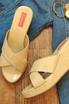 Buy_Essemm_Beige Slip-on Wedges _at_Aza_Fashions