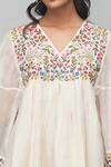Shop_Begum_White Dress Chanderi Lining Cotton Round Tiered _Online_at_Aza_Fashions