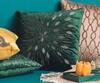 Buy_The 7 Dekor_Green Viscose Embroidered Cushion Cover Single Pc_at_Aza_Fashions