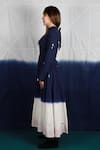 Buy_Ka-Sha_Blue Dip Dye Cotton Dress_Online_at_Aza_Fashions