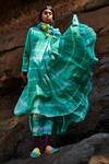 Shop_KA-Sha_Green Cotton Tie-dye Tunic_at_Aza_Fashions