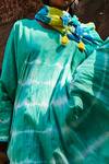 KA-Sha_Green Cotton Tie-dye Tunic_at_Aza_Fashions