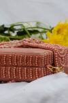 Eena_Pink Embroidered Erisha Tassel Clutch With Sling _Online_at_Aza_Fashions