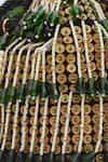 Shop_Eena_Green Embroidered Shayna Bead Tassel Potli Bag _at_Aza_Fashions