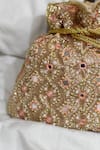 Shop_Eena_Pink Embroidered Idika Velvet Potli Bag _at_Aza_Fashions