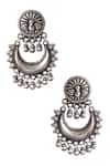 Shop_Noor_Silver Plated Handcrafted Ghunghroo Drop Chandbalis _at_Aza_Fashions