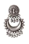 Buy_Noor_Silver Plated Handcrafted Ghunghroo Drop Chandbalis _Online_at_Aza_Fashions