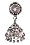 Buy_Noor_Silver Plated Handcrafted Temple Jhumkas _Online_at_Aza_Fashions