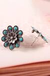 Buy_Noor_Handcrafted Floral Studs_at_Aza_Fashions