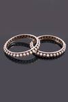 Buy_Noor_Silver Plated Pearl Handcrafted Beaded Bangles Set Of 2_at_Aza_Fashions