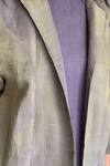 Chambray & CO._Purple Chanderi Tissue, Vegan Silk Open Jacket _at_Aza_Fashions