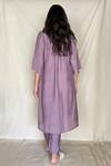 Shop_Chambray & Co._Purple Chanderi Tissue Embroidered Tunic With Pants_at_Aza_Fashions