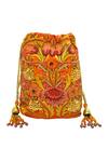Shop The Garnish Company Orange Embroidered Antoine Polti Bag at Aza Fashions Shop_The Garnish Company_Orange Embroidered Antoine Polti Bag _at_Aza_Fashions