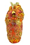 The Garnish Company Orange Embroidered Antoine Polti Bag Online at Aza Fashions The Garnish Company_Orange Embroidered Antoine Polti Bag _Online_at_Aza_Fashions