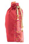 Buy_The Garnish Company_Red Embroidered Potli Bag _Online_at_Aza_Fashions