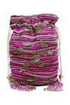 Shop The Garnish Company Pink Embroidered Potli Bag at Aza Fashions Shop_The Garnish Company_Pink Embroidered Potli Bag _at_Aza_Fashions