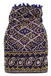 Shop The Garnish Company Blue Embroidered Printed Polti Bag at Aza Fashions Shop_The Garnish Company_Blue Embroidered Printed Polti Bag _at_Aza_Fashions