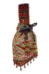 The Garnish Company_Gray Embroidered Mughal Jaal Potli Bag _Online_at_Aza_Fashions