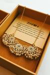 Buy_Zariin_Gold Plated Filigree Pendant Necklace _Online_at_Aza_Fashions