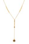 Buy_Zariin_Gold Plated Studded Pendant Necklace _at_Aza_Fashions