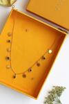 Zariin_Gold Plated Studded Pendant Charm Necklace _Online_at_Aza_Fashions