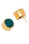 Buy_Zariin_Gold Plated Stones Stud Earrings _Online_at_Aza_Fashions