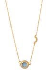 Buy_Zariin_Gold Plated Studded Pendant Necklace _Online_at_Aza_Fashions