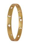 Zariin_22kt Cutout Bracelet Cuff Single Pc _Online_at_Aza_Fashions