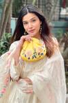 Buy_Anaya by Akruthi_Yellow Embroidered Potli Bag _Online_at_Aza_Fashions