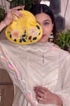 Anaya by Akruthi_Yellow Embroidered Potli Bag _at_Aza_Fashions