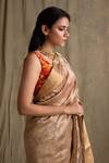 Buy_Priyanka Raajiv_Beige Chanderi Silk Embroidered Saree_Online_at_Aza_Fashions