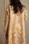 Priyanka Raajiv_Beige Silk, Cotton, Banarasi Open Jacket _at_Aza_Fashions