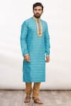 Buy_Arihant Rai Sinha_Gold Silk Kurta Set_Online_at_Aza_Fashions