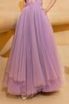 Buy Nikita Mhaisalkar Purple Tulle Layered Skirt Online at Aza Fashions Buy_Nikita Mhaisalkar_Purple Tulle Layered Skirt _Online_at_Aza_Fashions