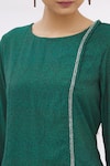 Shop_17:17 By Simmi Saboo_Green Chanderi Silk Embroidery Round Kurta And Pant Set _Online_at_Aza_Fashions