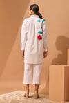 Shop Vidhi Wadhwani White Cotton Shirt Collar Applique at Aza Fashions Shop_Vidhi Wadhwani_White Cotton Shirt Collar Applique _at_Aza_Fashions