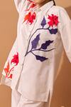 Vidhi Wadhwani White Cotton Shirt Collar Applique at Aza Fashions Vidhi Wadhwani_White Cotton Shirt Collar Applique _at_Aza_Fashions