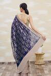 Shop_Kommal Sood_Beige Georgette Sequins Embellished Saree_at_Aza_Fashions