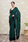 Buy Kommal Sood Green Georgette Sequins Embellished Saree at Aza Fashions Buy_Kommal Sood_Green Georgette Sequins Embellished Saree _at_Aza_Fashions